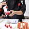 24 Cavities Semicircle Silicone Molds - Mini Semi Sphere Round Dome Fondant Mold, Bomb Teacake Baking Pan for Cake Decoration, Chocolate Candy Gummy Mousse Jelly Pudding Ice Cube Tray, Set of 2